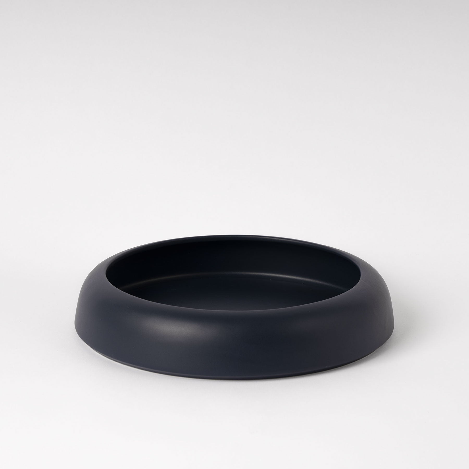 Large Dark Blue Low-Profile Centerpiece Bowl