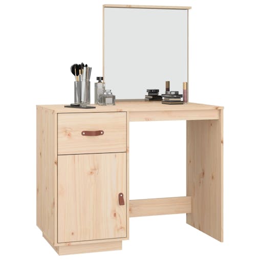 NNEVL Dressing Table 95x50x134 cm Solid Wood Pine