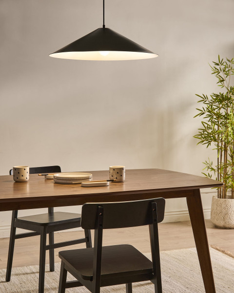 Lampa wisząca metalowa czarna