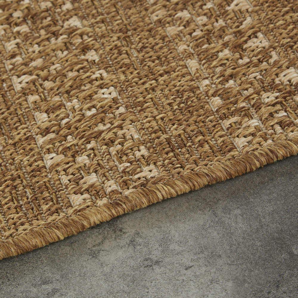 YANBOUA - Tapis en polypropylène caramel 160x230