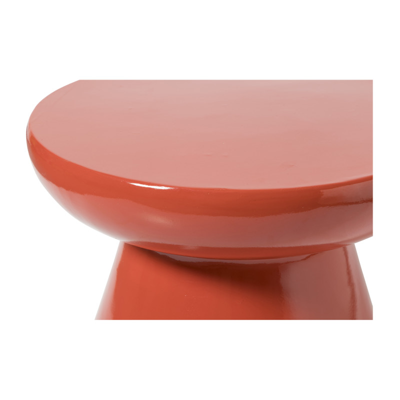 Bijzettafel conisch - rood - &Oslash;50x40 cm