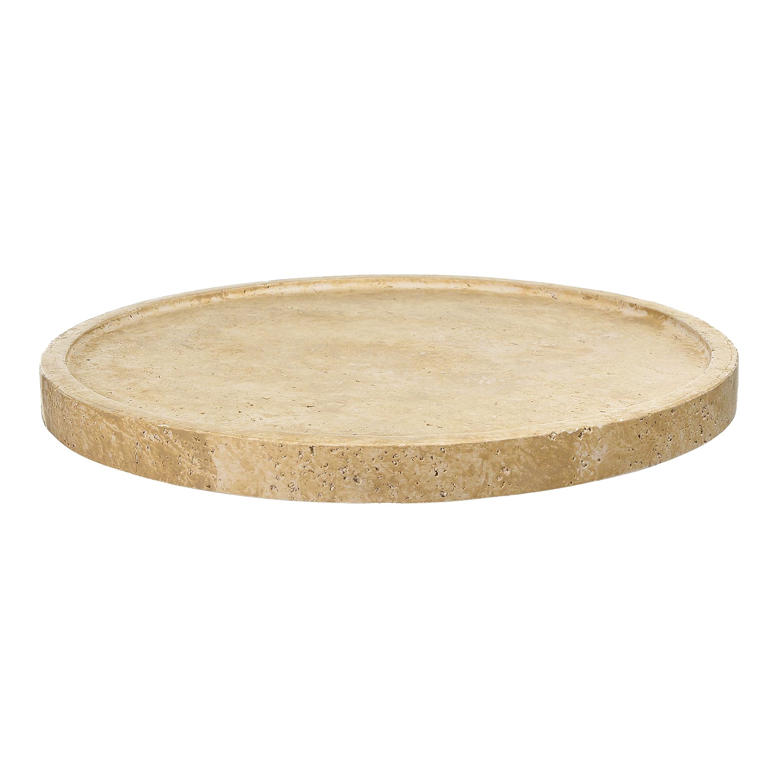 Deko-Tablett Beige, ⌀ 28 cm, H 20 mm