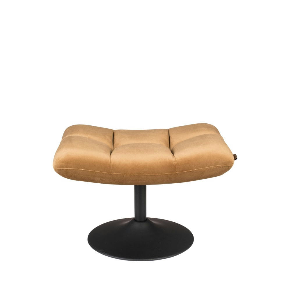 BAR - Repose-pieds en velours camel