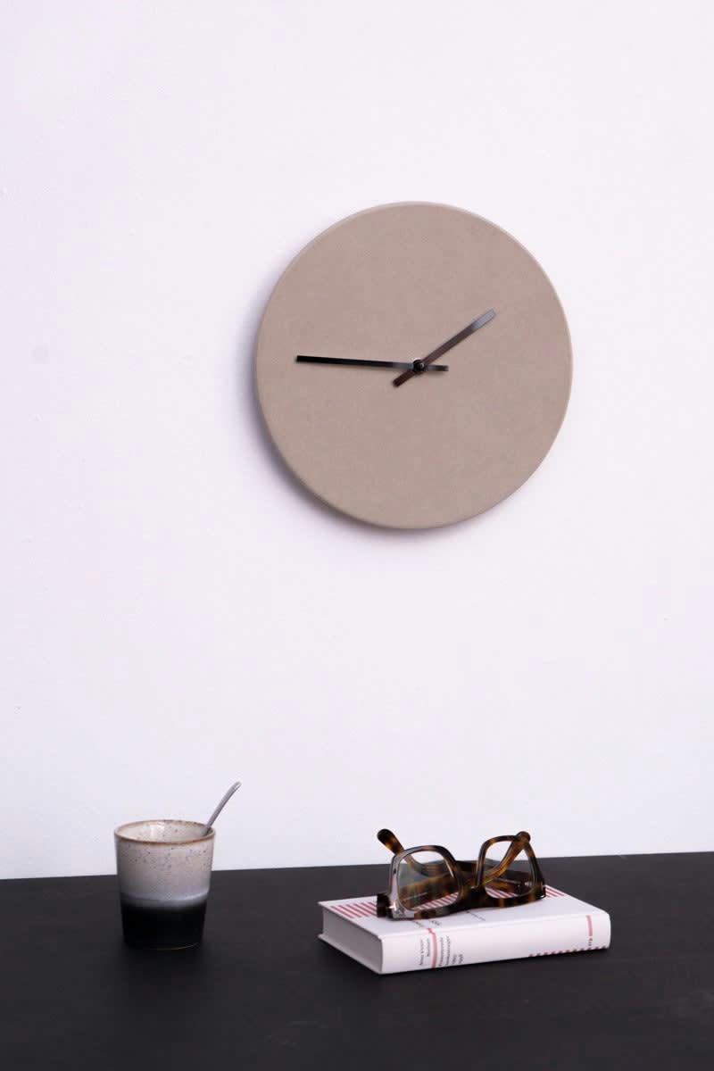 - Horloge murale en bois marron D28cm