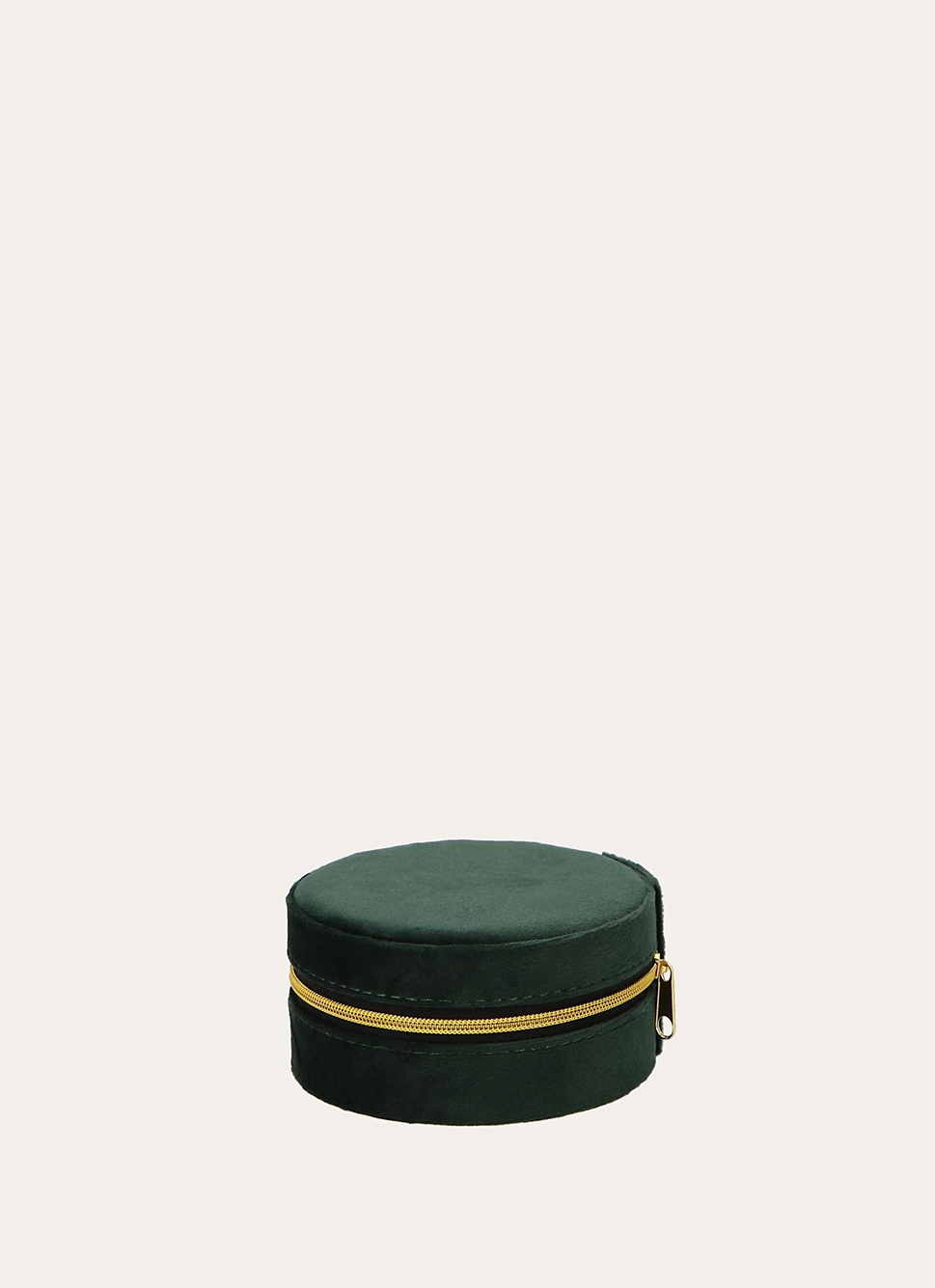 BOITE Â BIJOUX RONDE VERT SAPIN