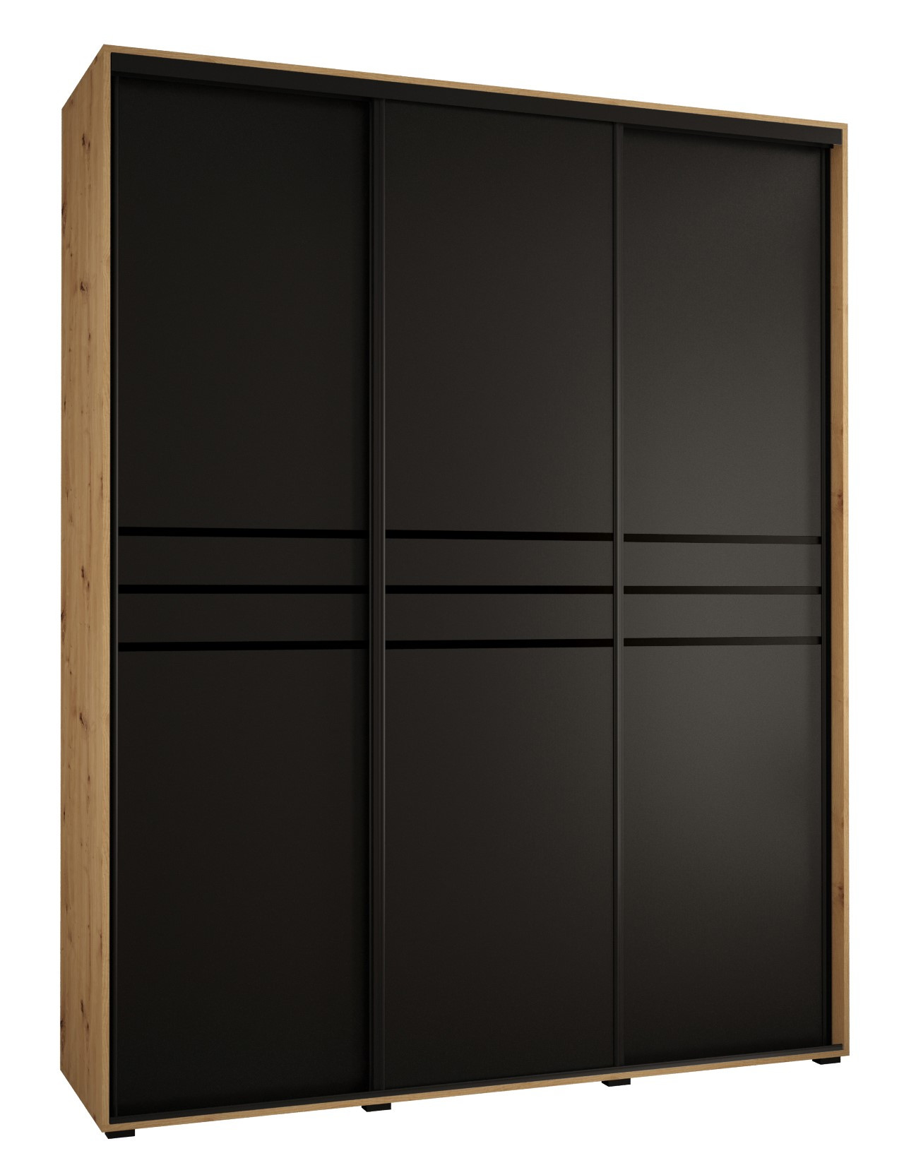 Szafa przesuwna 45 wysoka Davos 10 200 artisan czarny czarny