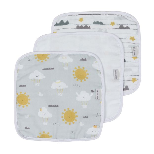 TOALHA DE BOCA 25 CM X 25 CM KIT COM 3 CIEL