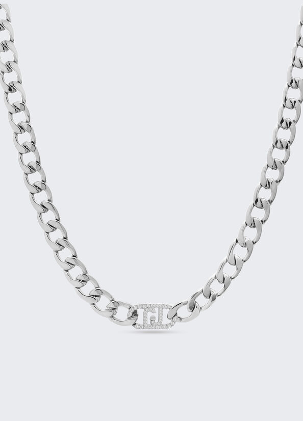 Girocollo monogram con brill