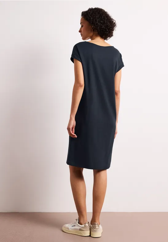 Knielanges Kleid aus Jersey