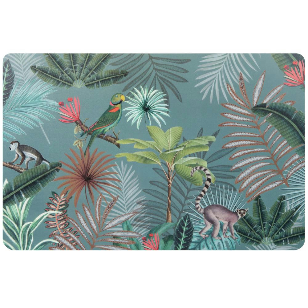 BEHARA - Set de table imprimé tropical multicolore