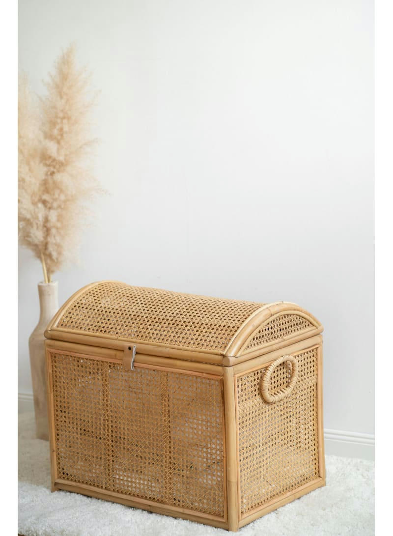 JACK - Coffre jouet rotin cannage