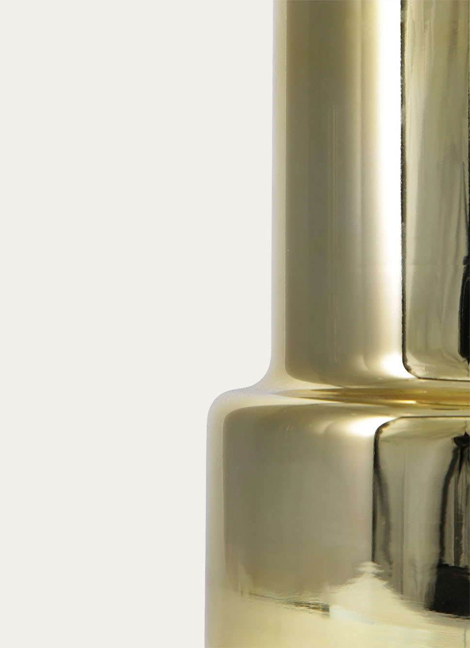 VASE EN VERRE GRAPHIQUE JADORE DORÉ