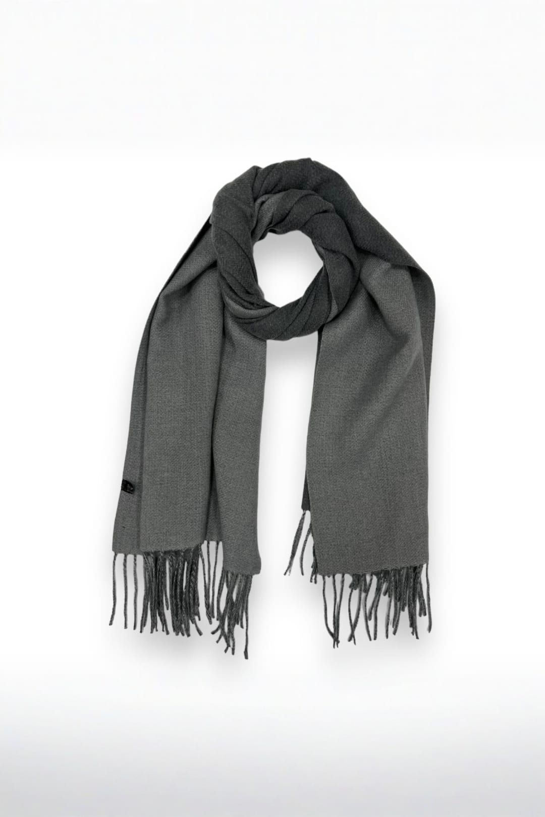 SVNX Reversible Two-Tone Cashmere Blend Scarf With Tassels