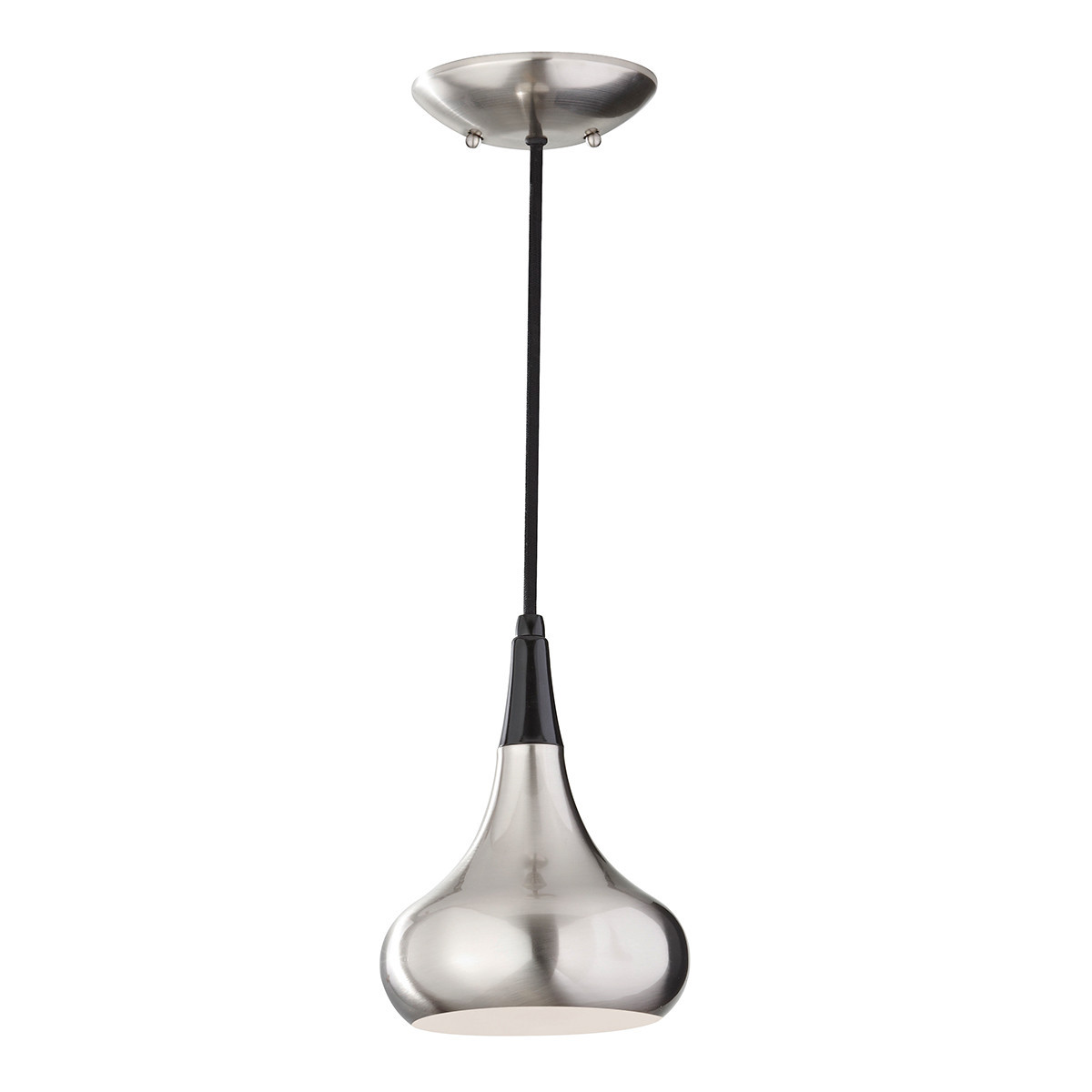 Lampa wisząca szczotkowana stal Beso 1xE27x60W Feiss