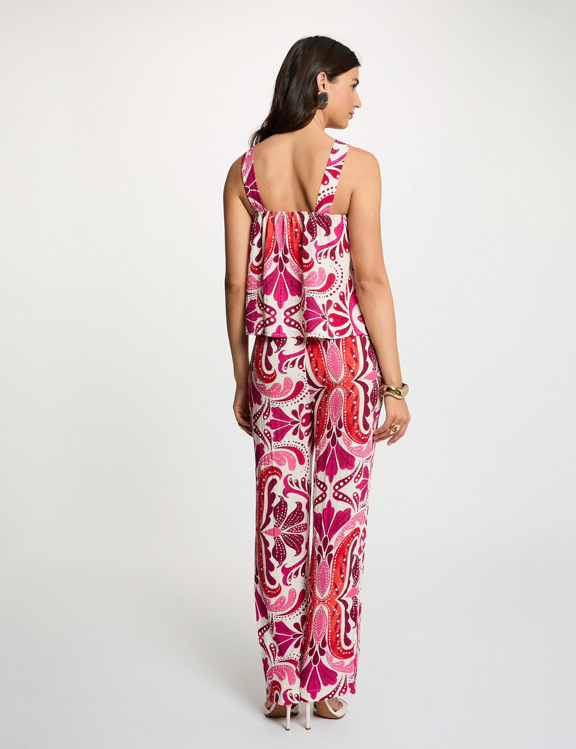 Flowy Straight Trousers Multicolor Women