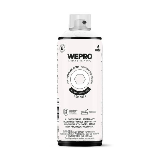 MTN WEPRO Igloo White Satin All-Purpose Paint 400ml
