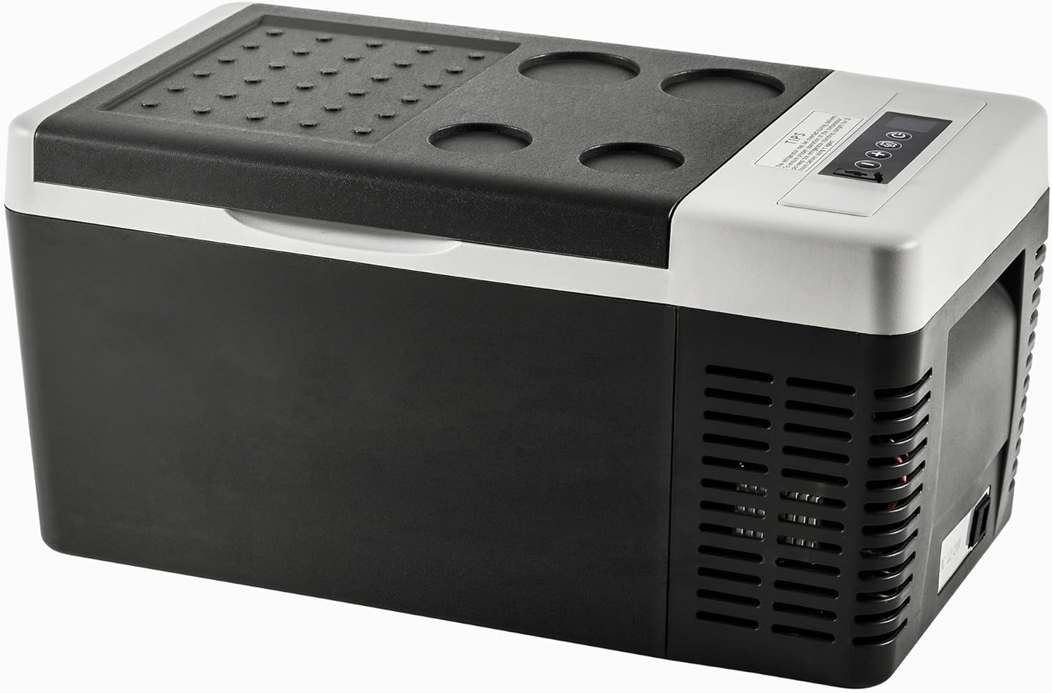 EKOJUCE 12 Volt 19QT(18L) Portable Car Refrigerator, Car Cooler -4℉~60℉, Electric Compressor Cooler 12/24V DC & 110-240V AC, Car Fridge for RV Camping, RV, Truck, Travel, Outdoor, Black