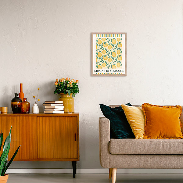 Affiche Sagra jaune Dada Art l.40 x H.50 cm