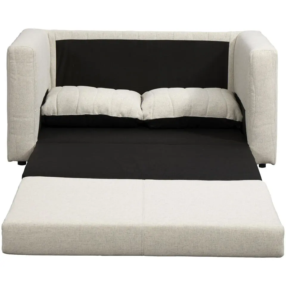 Slaapbank Napoli - lichtgrijs - 72x139x69 cm