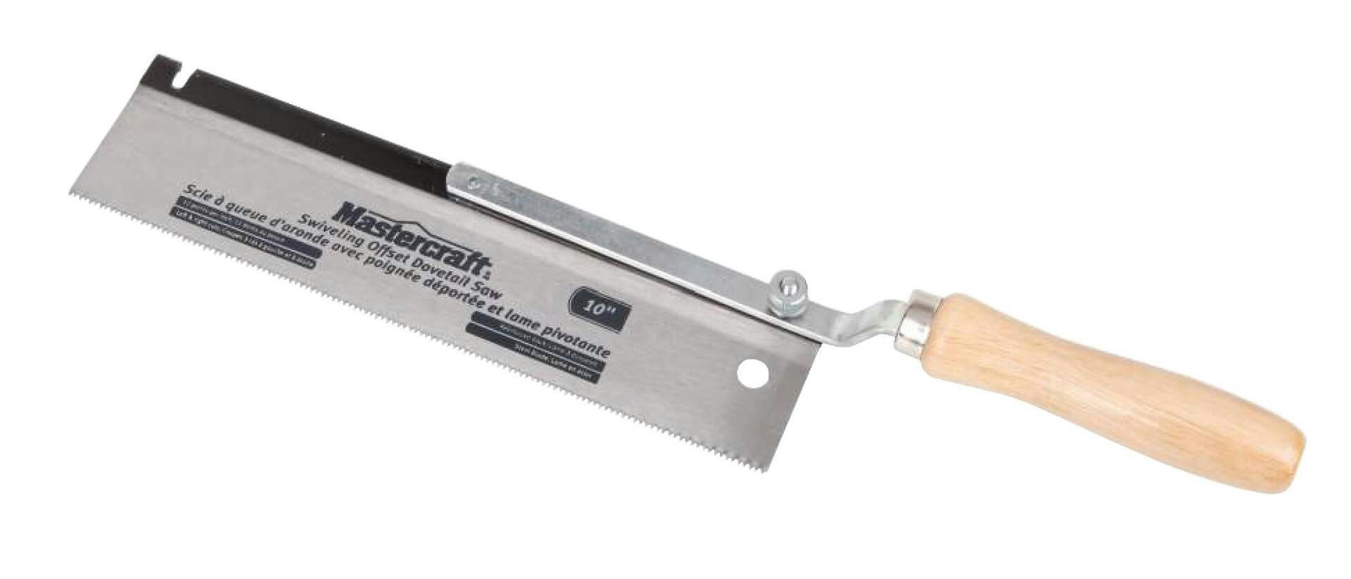 Mastercraft 13-TPI Reversible Dovetail Saw, 10-in
