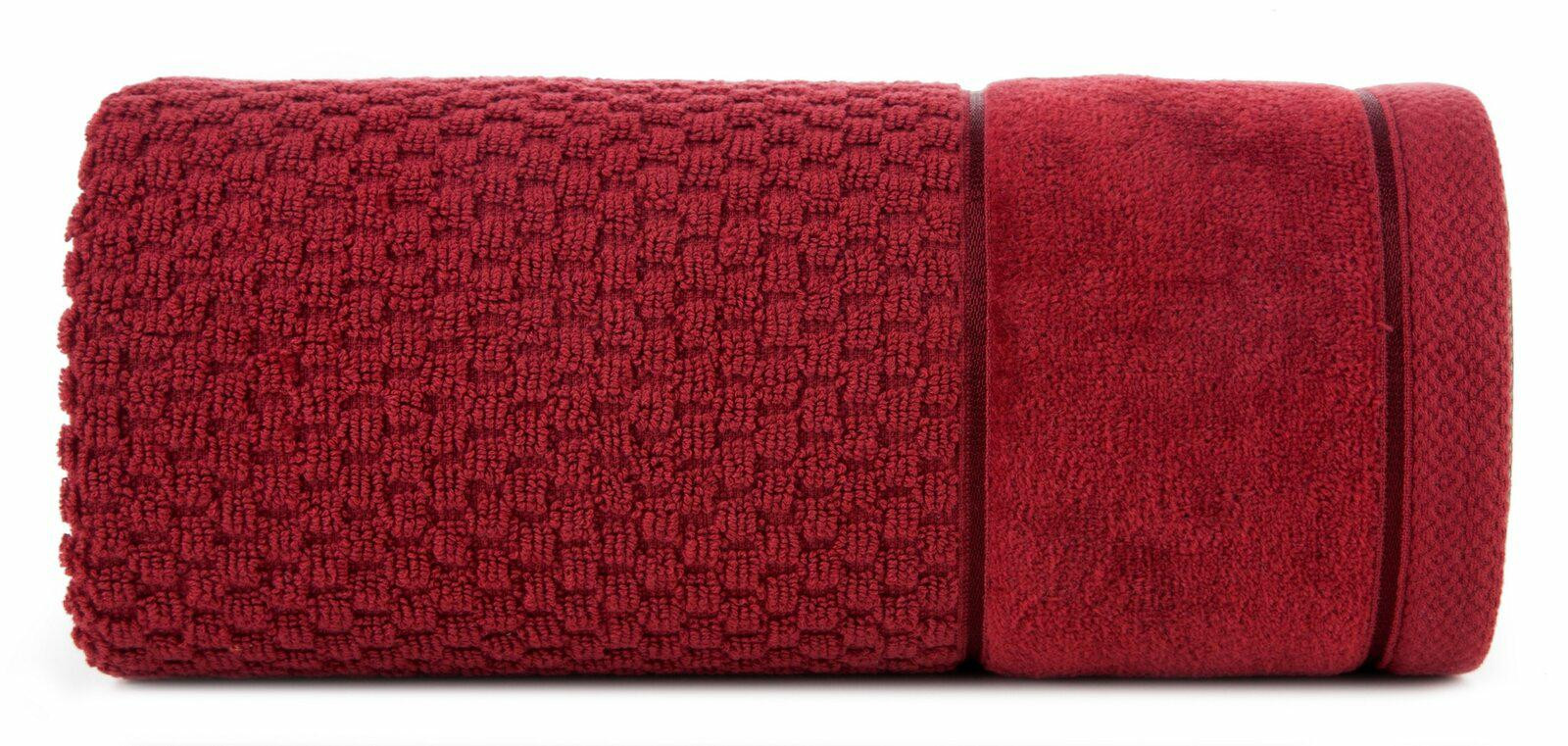 Ręcznik Frida 30x50 bordowy frotte 500g/m2