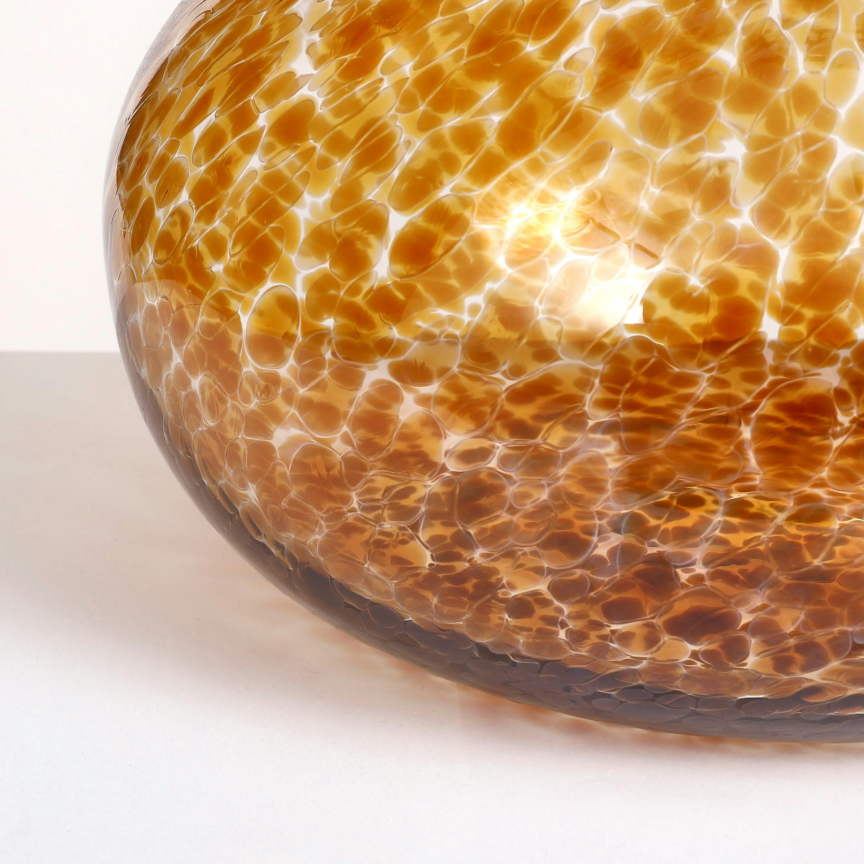 LYONA - Vase en verre marron D23