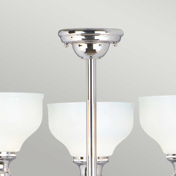 Lampa wisząca polerowany chrom Cheadle 3xG9x3W wym: 41x45x45 cm Elstead