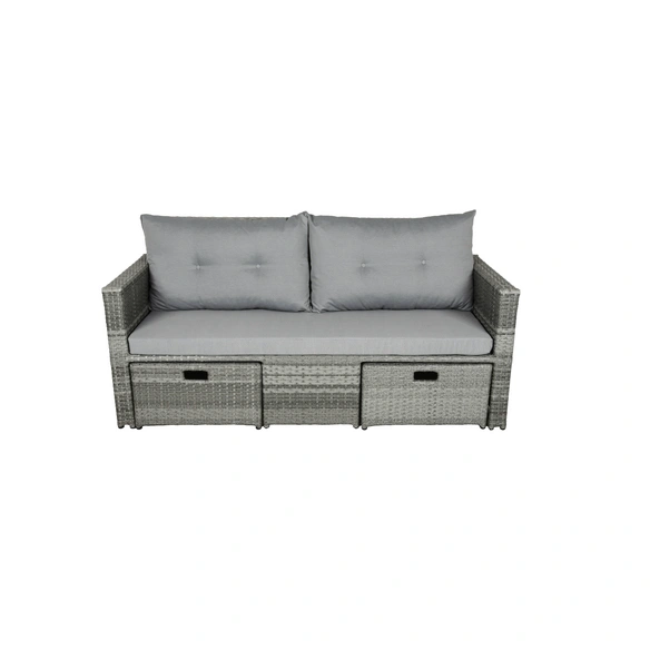 Gartenmöbel »Malta«, 2 Sitzplätze, Aluminium/Kunststoff/Polyester, inkl. Auflagen