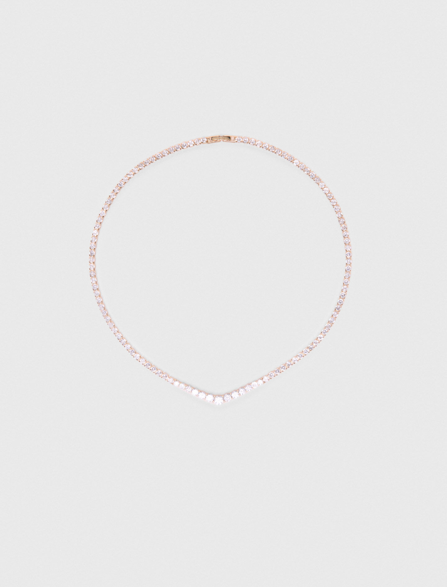 Collier cascade de strass