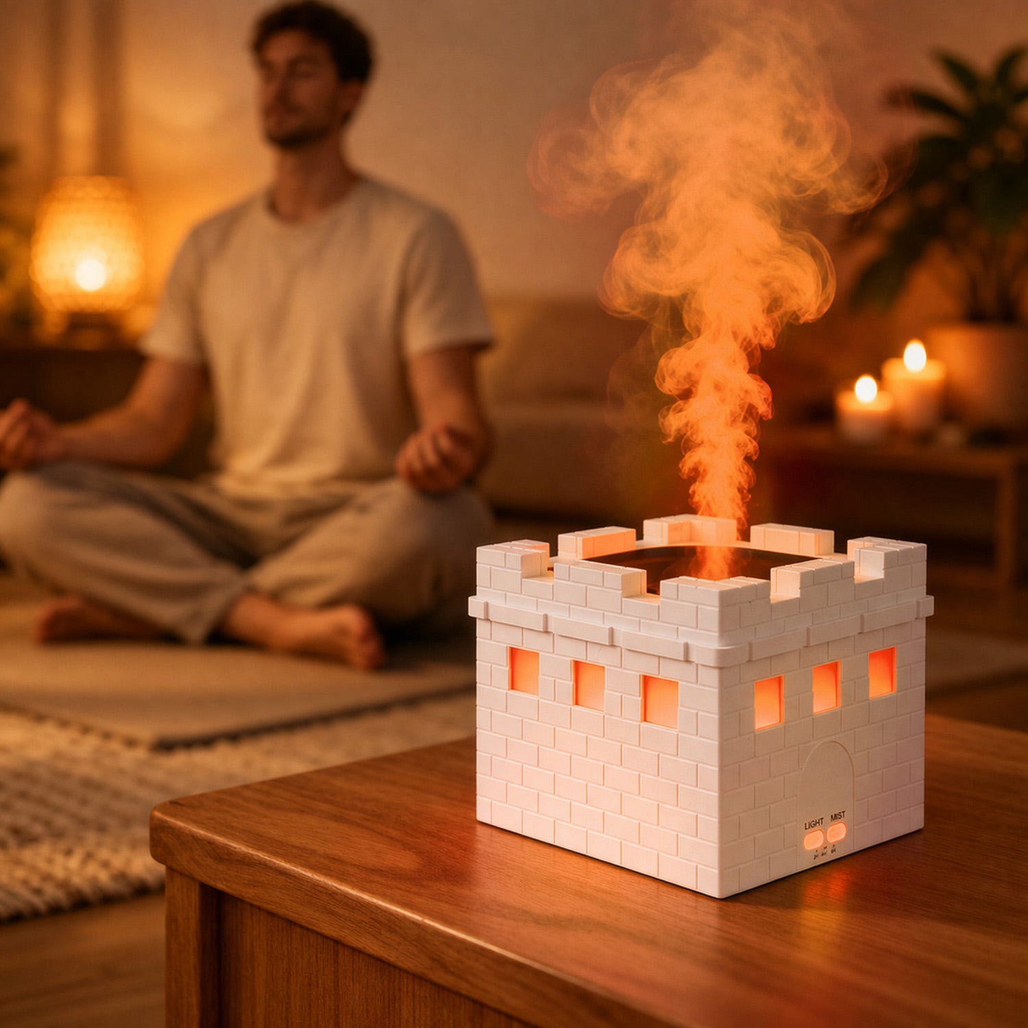 Diffusore elettrico Castello con cromoterapia