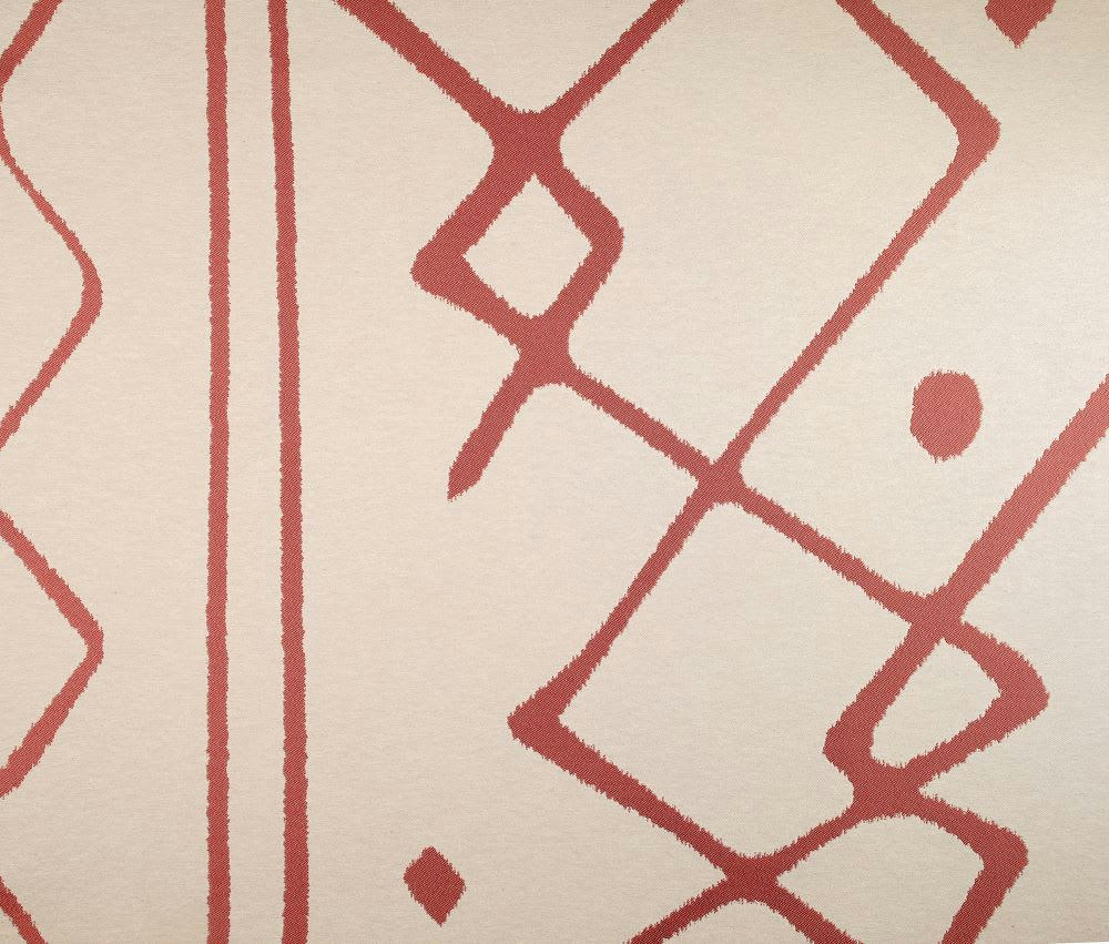 NAZCA - Rideau d'ameublement 140x260cm Terre cuite