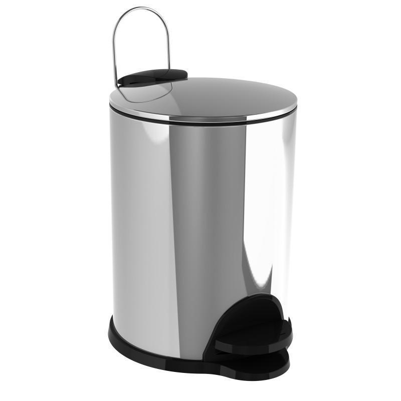 Poubelle Coperblink chromée 3 L ALLIBERT