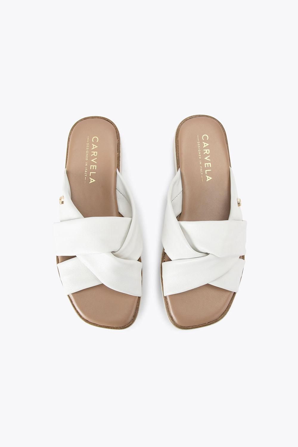Carvela Vita Cross Strap' Leather Sandals
