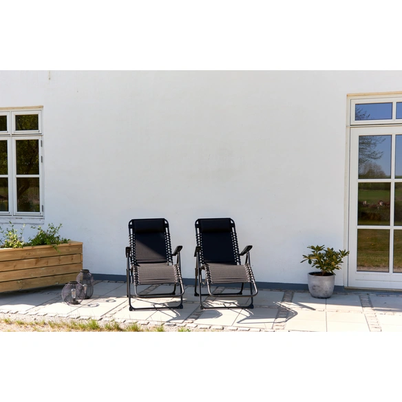 Relaxliege »Roseline«, 66 x 102 x 111 cm, faltbar, schwarz