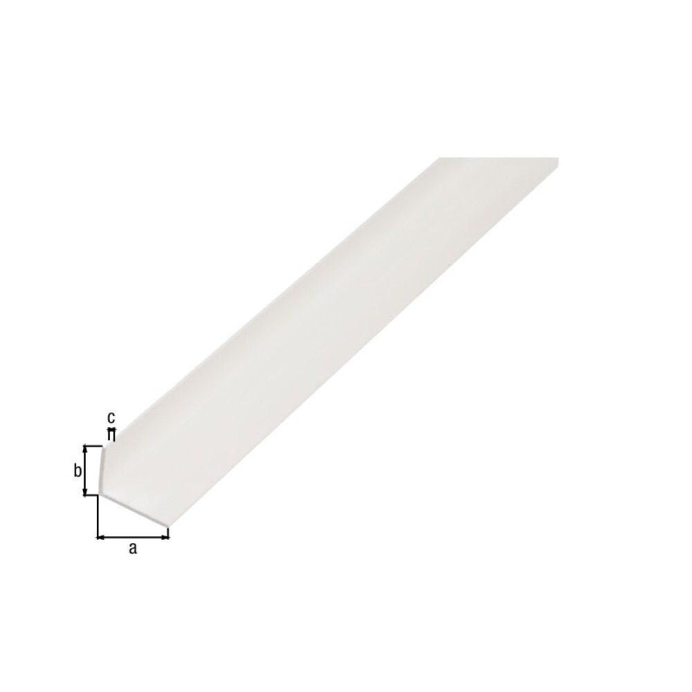 VINKELPROFIL GAH ALBERTS PVC 2000X30X20MM HVIT