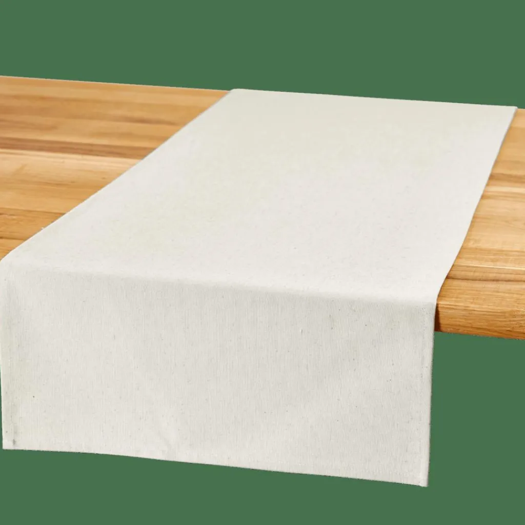 Nappes^CASA RECYCLE Chemin De Table Blanc Cassé
