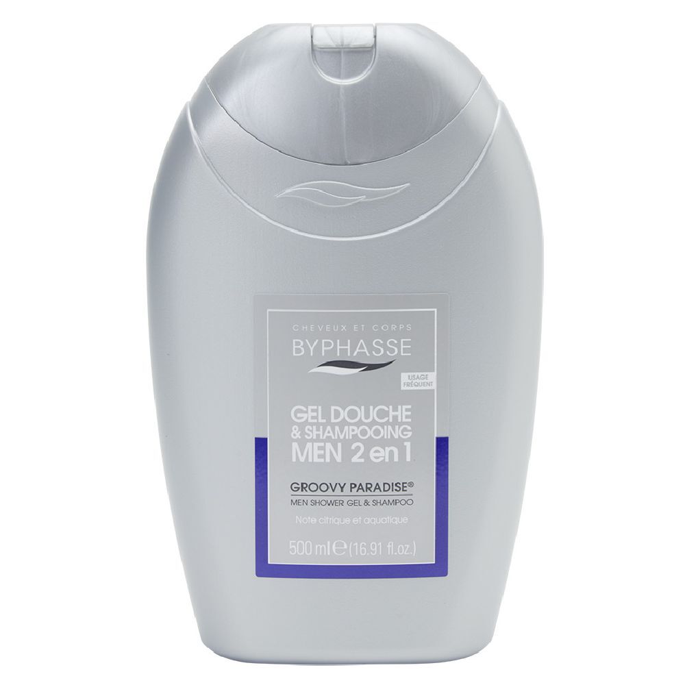 Gel douche shampooing 2 en 1 homme groovy paradise 500ml