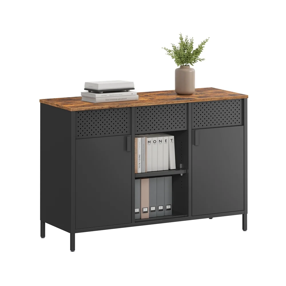 Armoire de rangement à double porte en métal