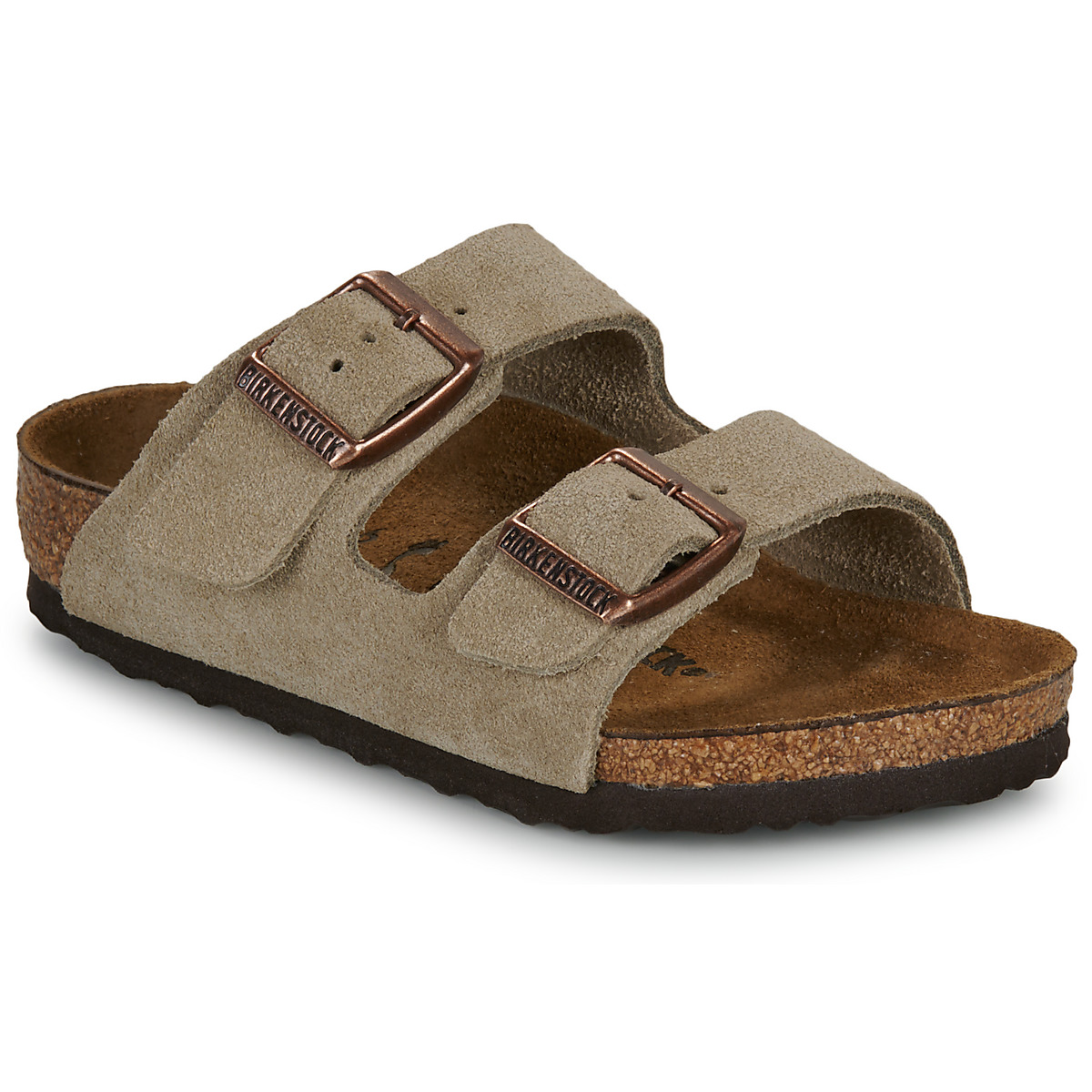 BIRKENSTOCK - Arizona Kids - Suede / Taupe