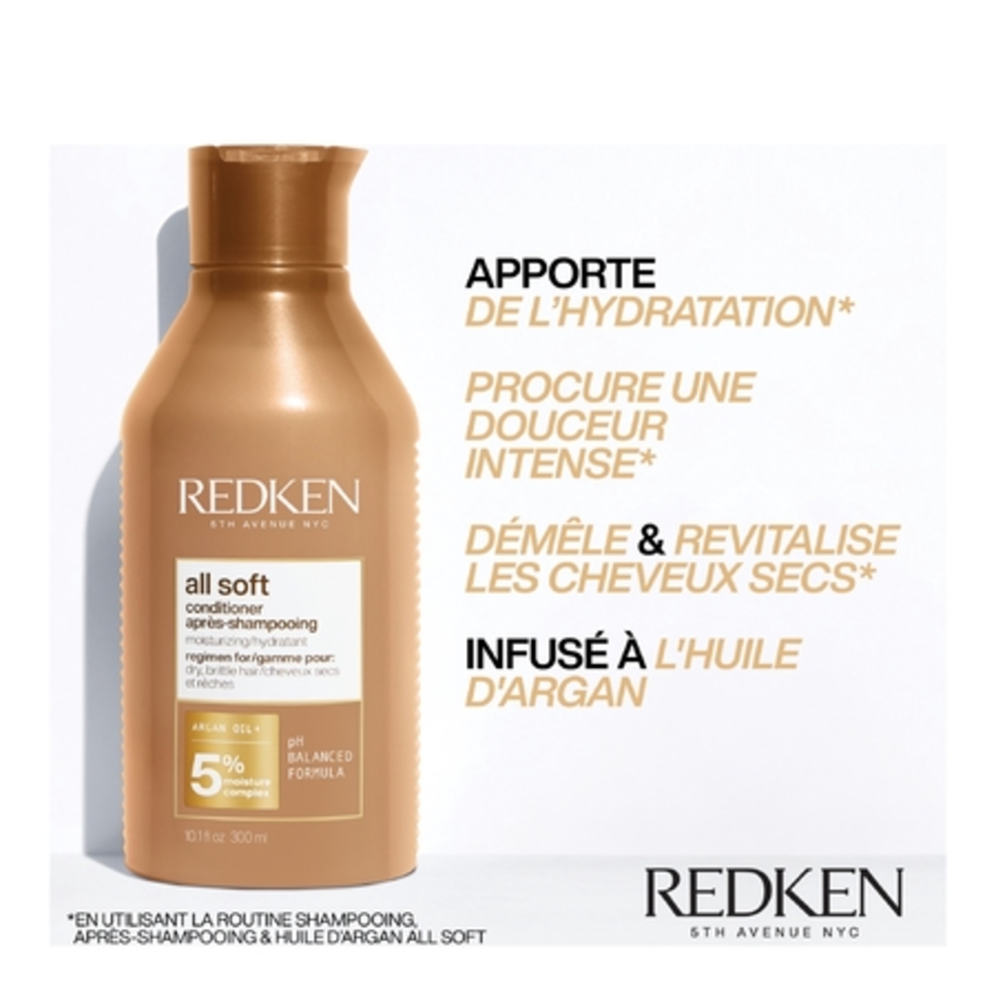 ALL SOFTAprès-shampoing hydratant cheveux secs et rêches