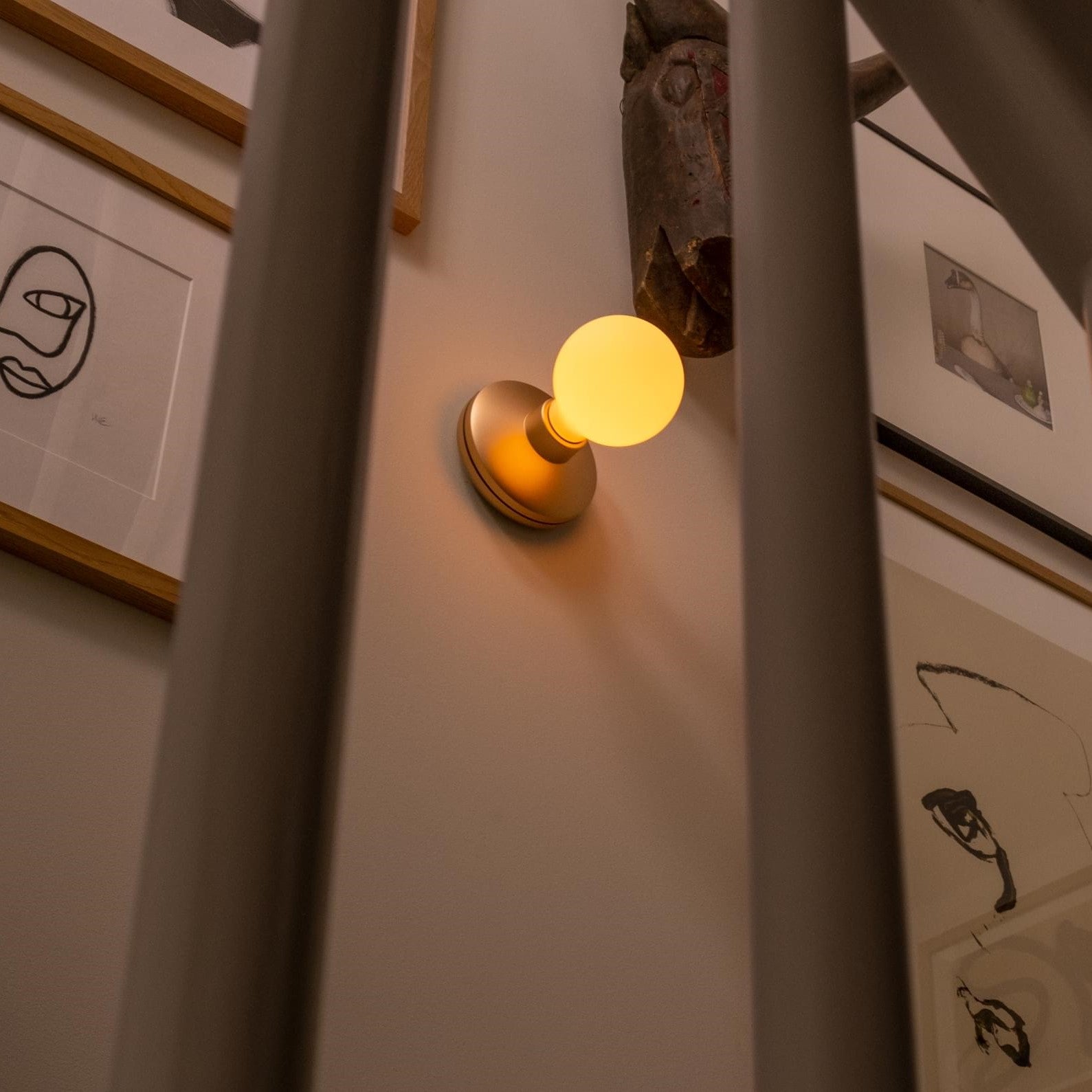 Humble Bee Wandlamp Draadloos - Gold Frosted