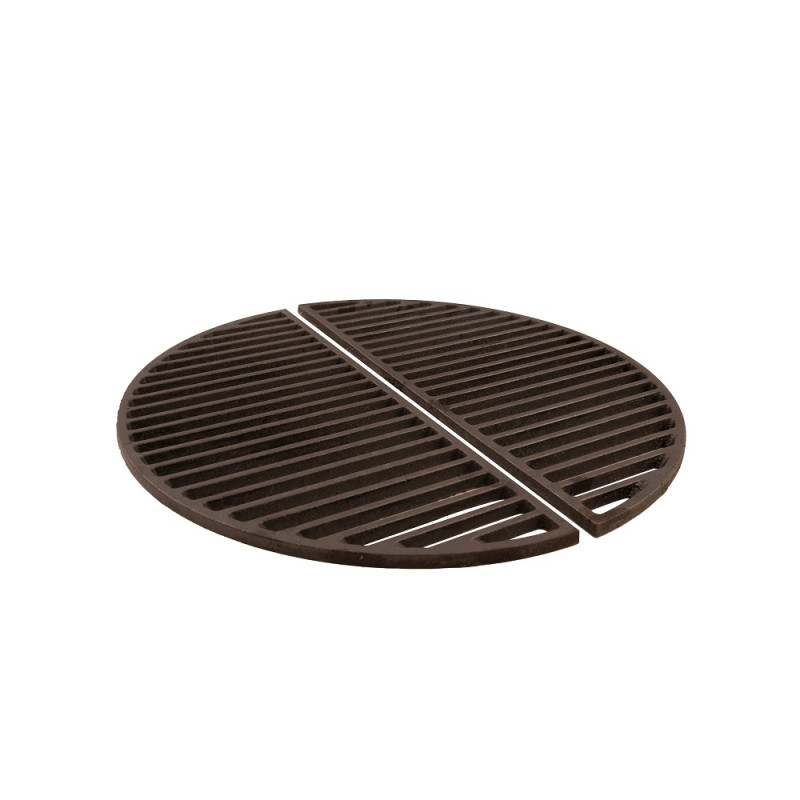 Grille demi lune en fonte pour barbecue Kamal Ø 53 cm 2 pièces BARBECOOK