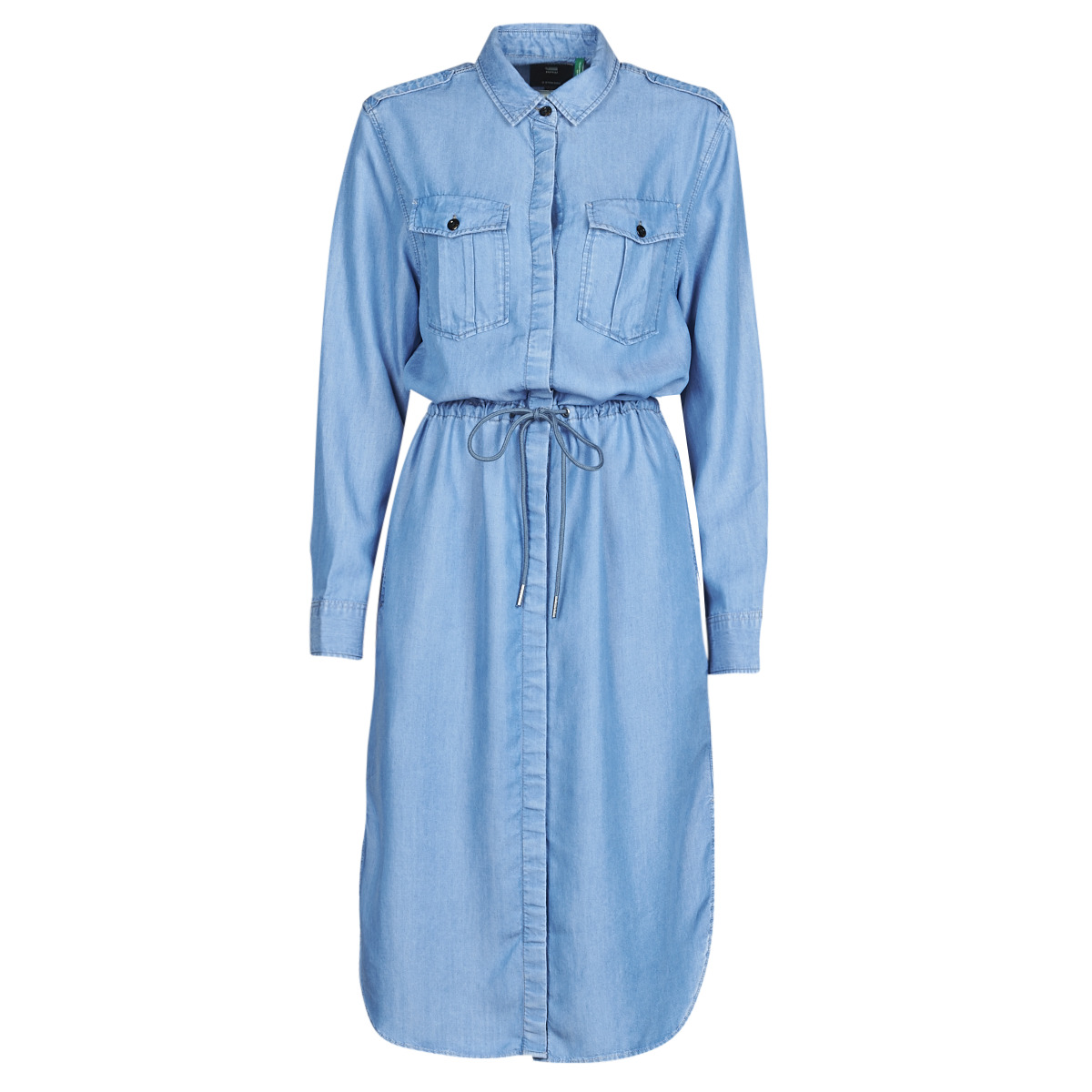 G-Star Raw - Rovic maxi shirt dress ls - Lt / Aged