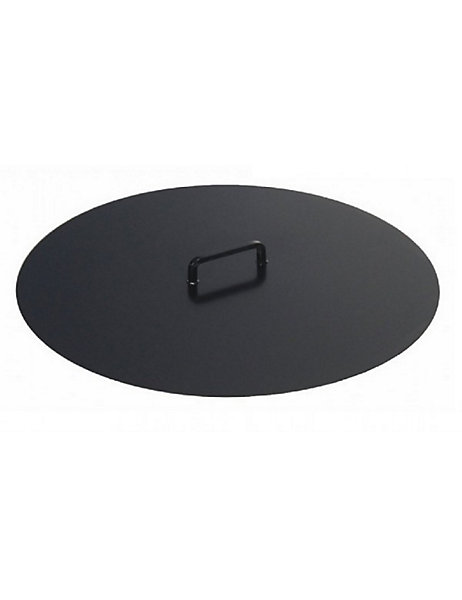 Couvercle de brasero rond en acier 70 cm