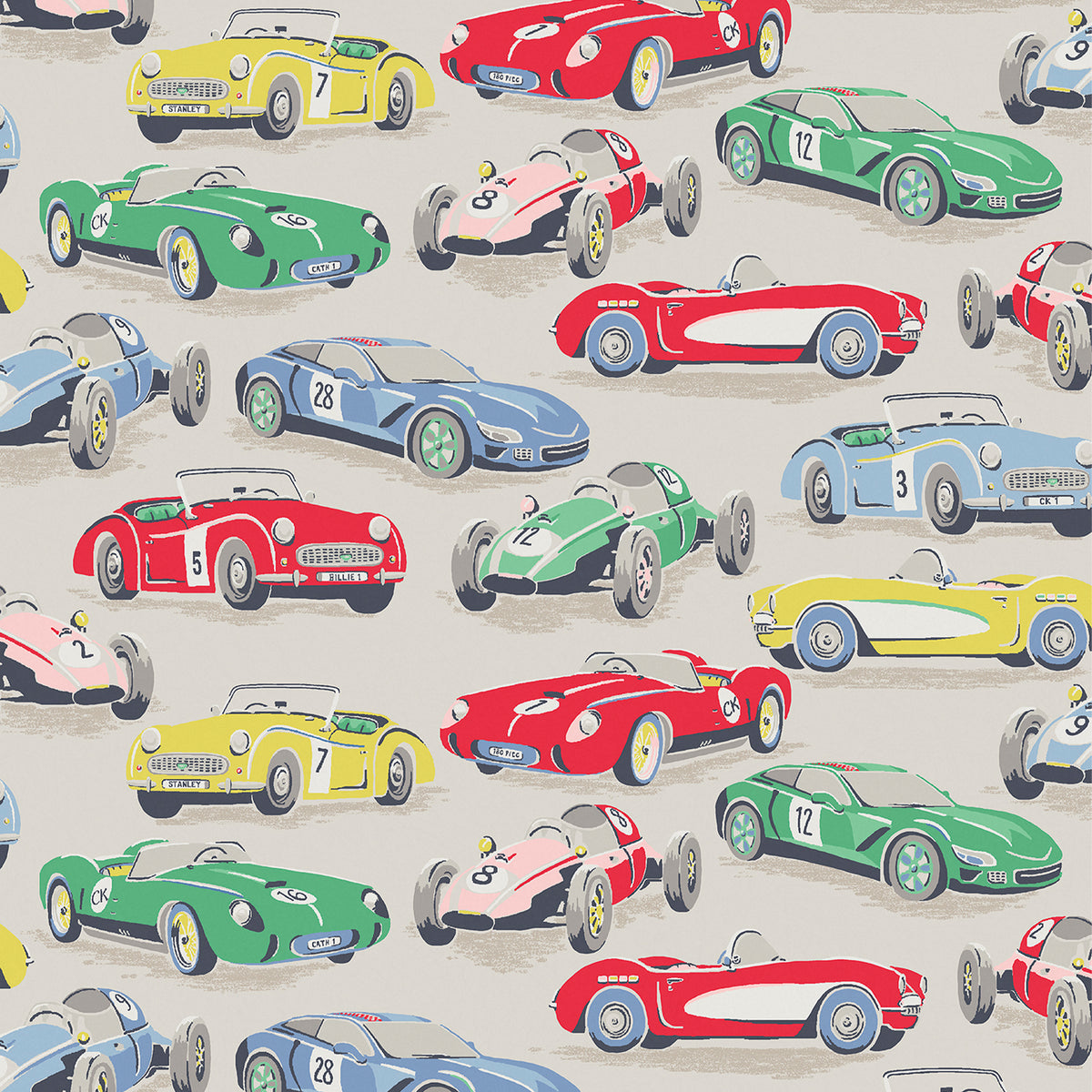 Cath Kidston Vliesbehang - Vintage Cars Multi
