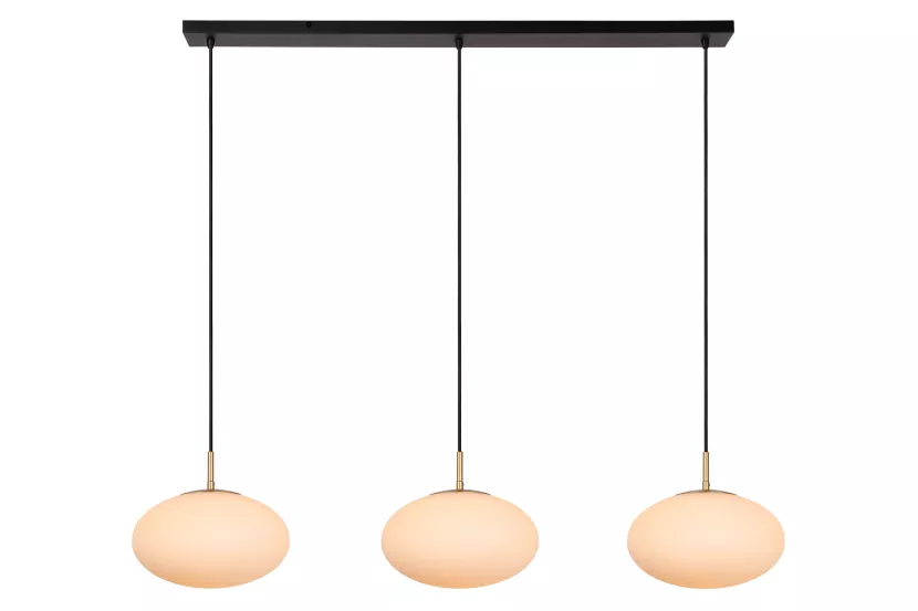 Lampa wisząca czarno-złota ELYSEE 3xE27x40W wym: 150x130x30 cm Lucide