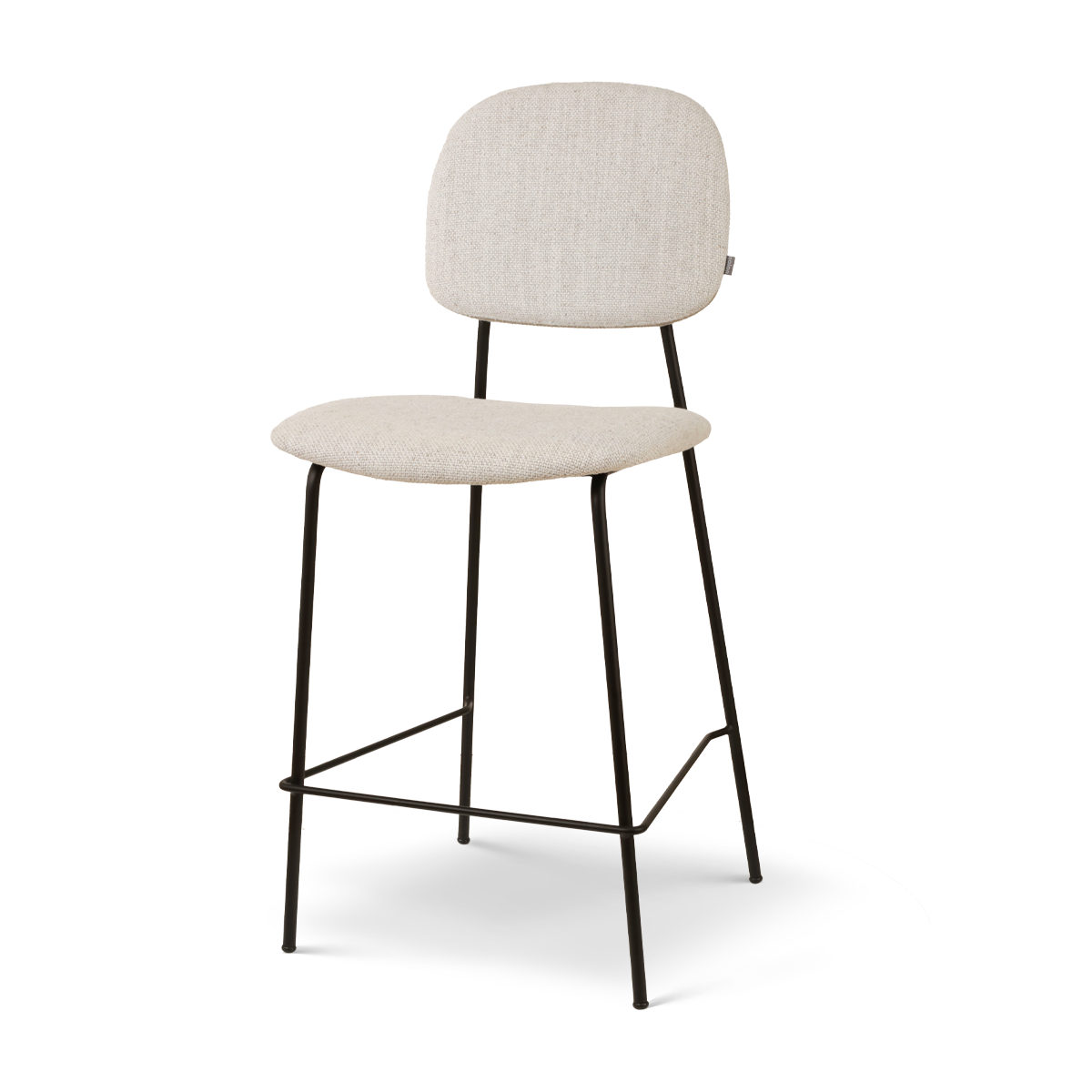 Nolon Jasmijn Barkruk Beige Melange - Zwart - 65 cm