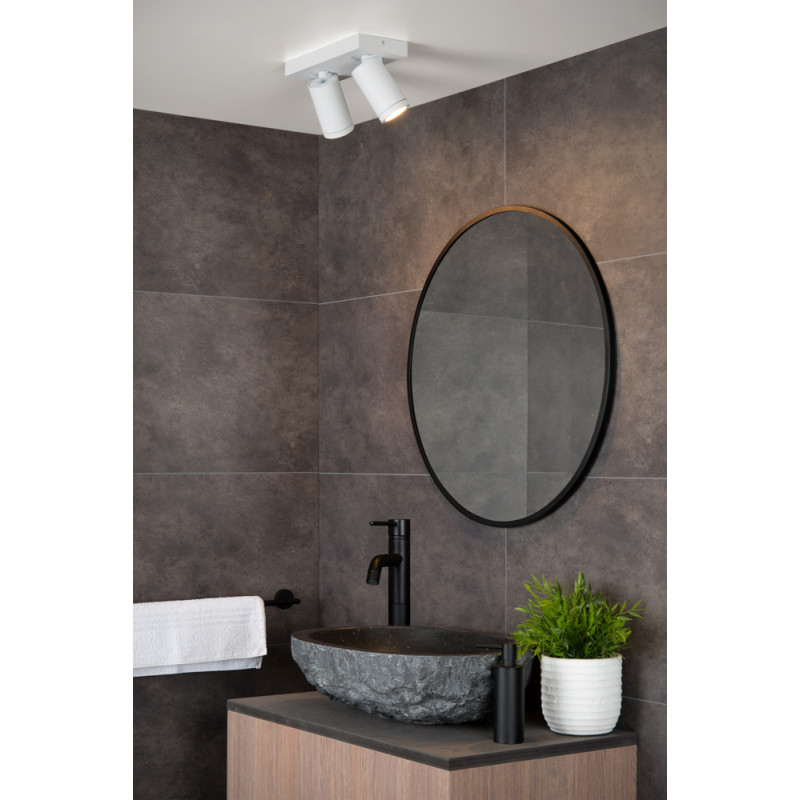 Spot pour salle de bain Taylor blanc GU10 2 x 5 W LUCIDE