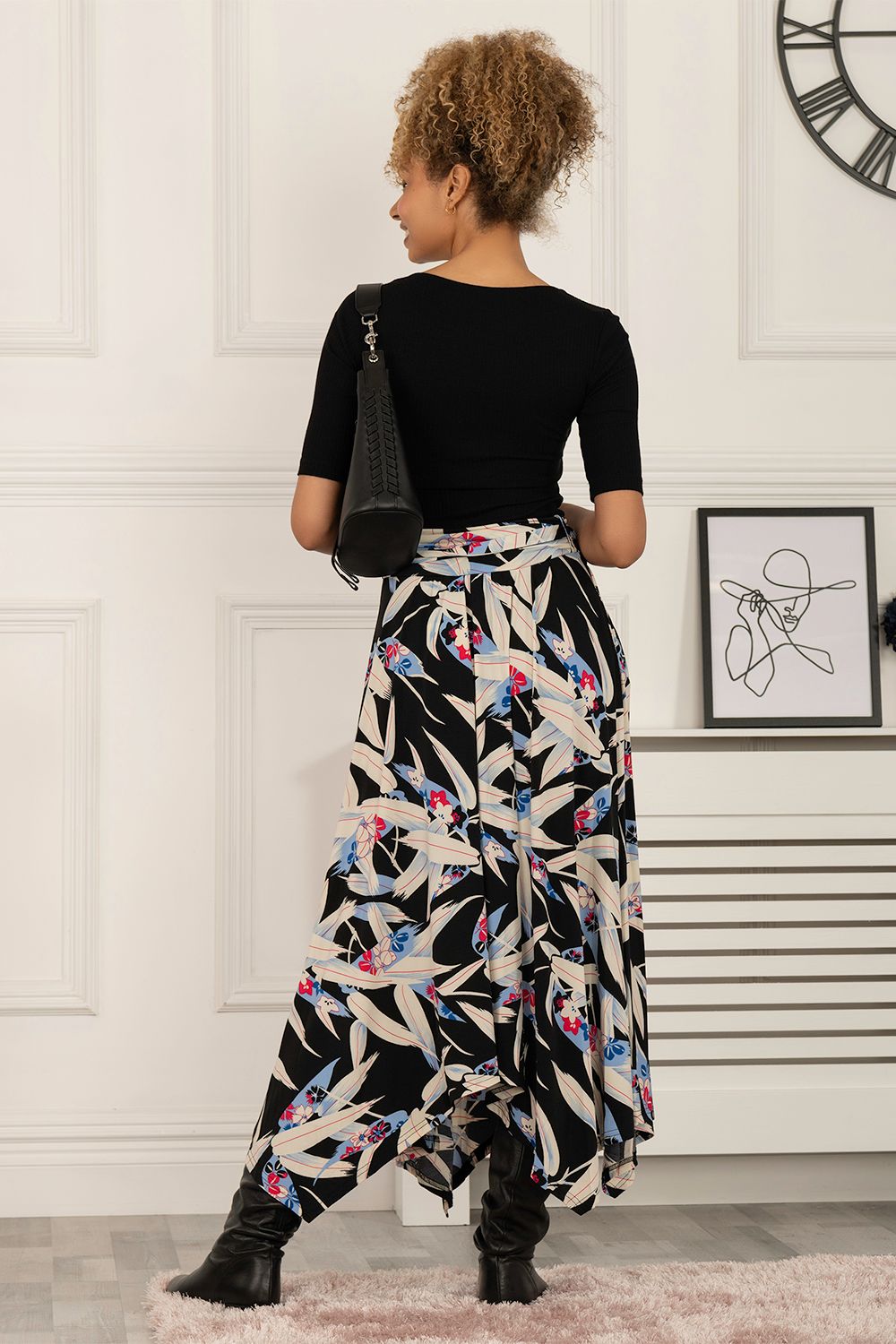 Jolie Moi Cady Hanky Maxi Skirt