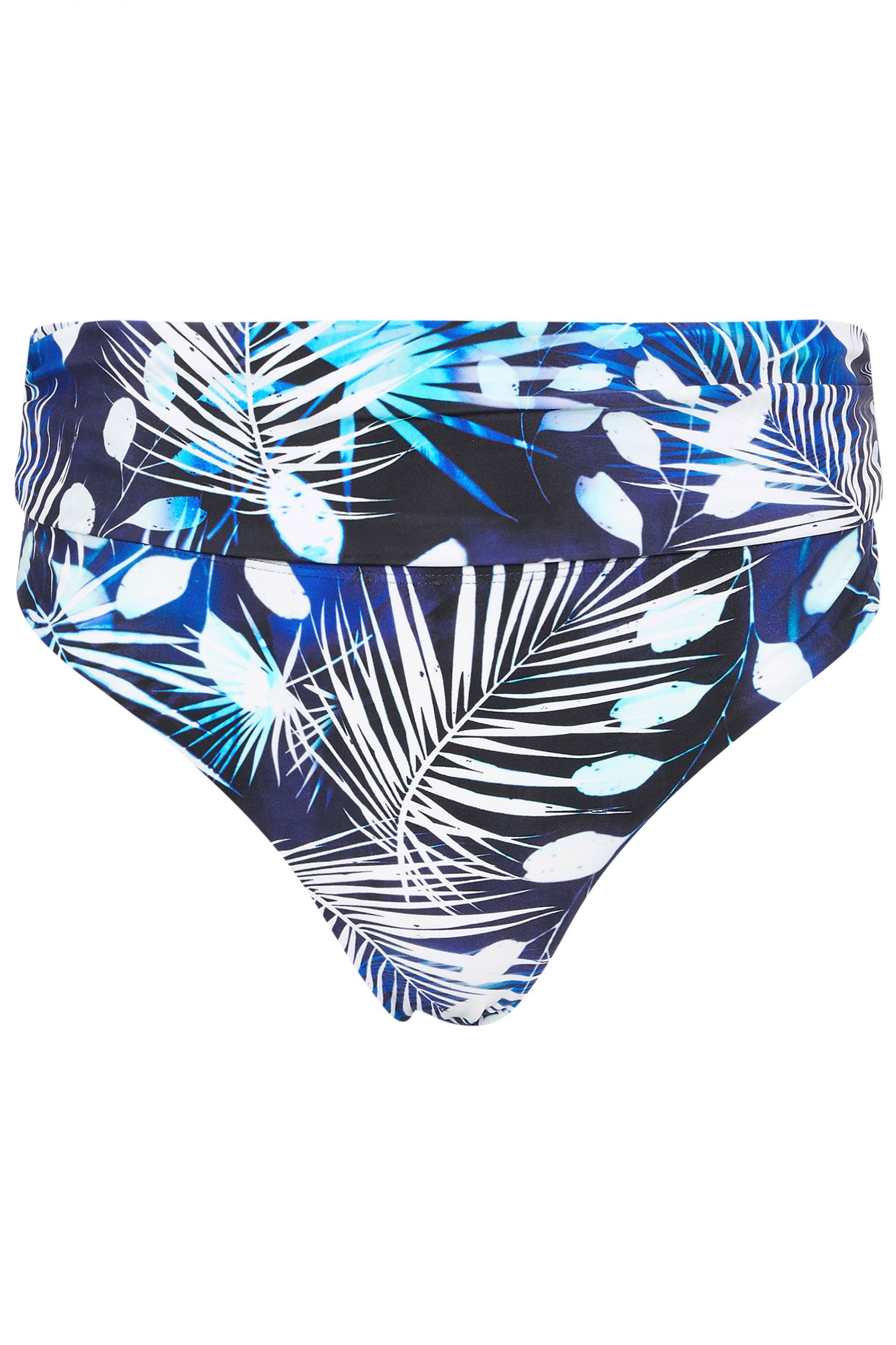 Star by Julien Macdonald Tropical Palm Fold Over Bikini Bottoms